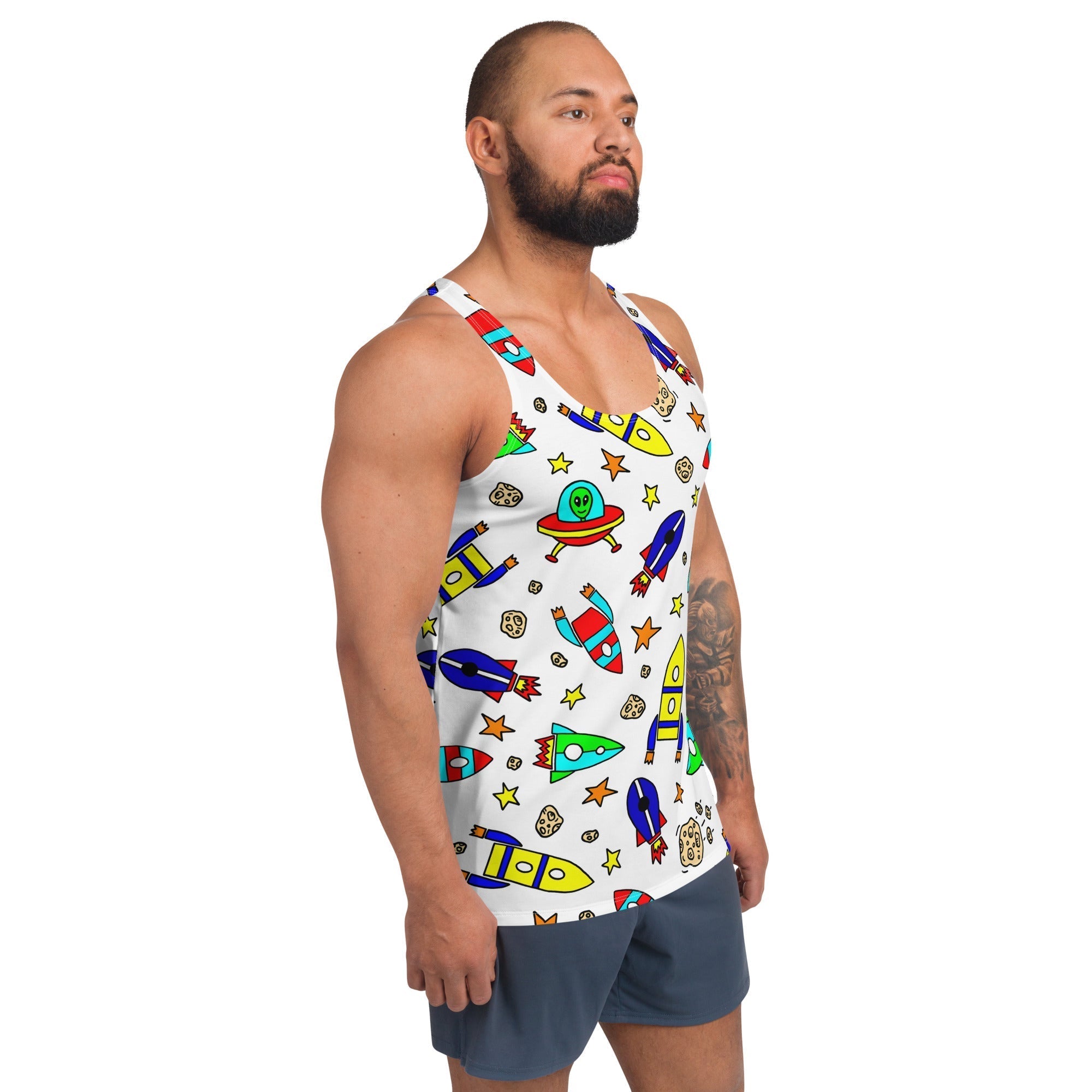 The Rocketship Tank Top (Men's)-Remy