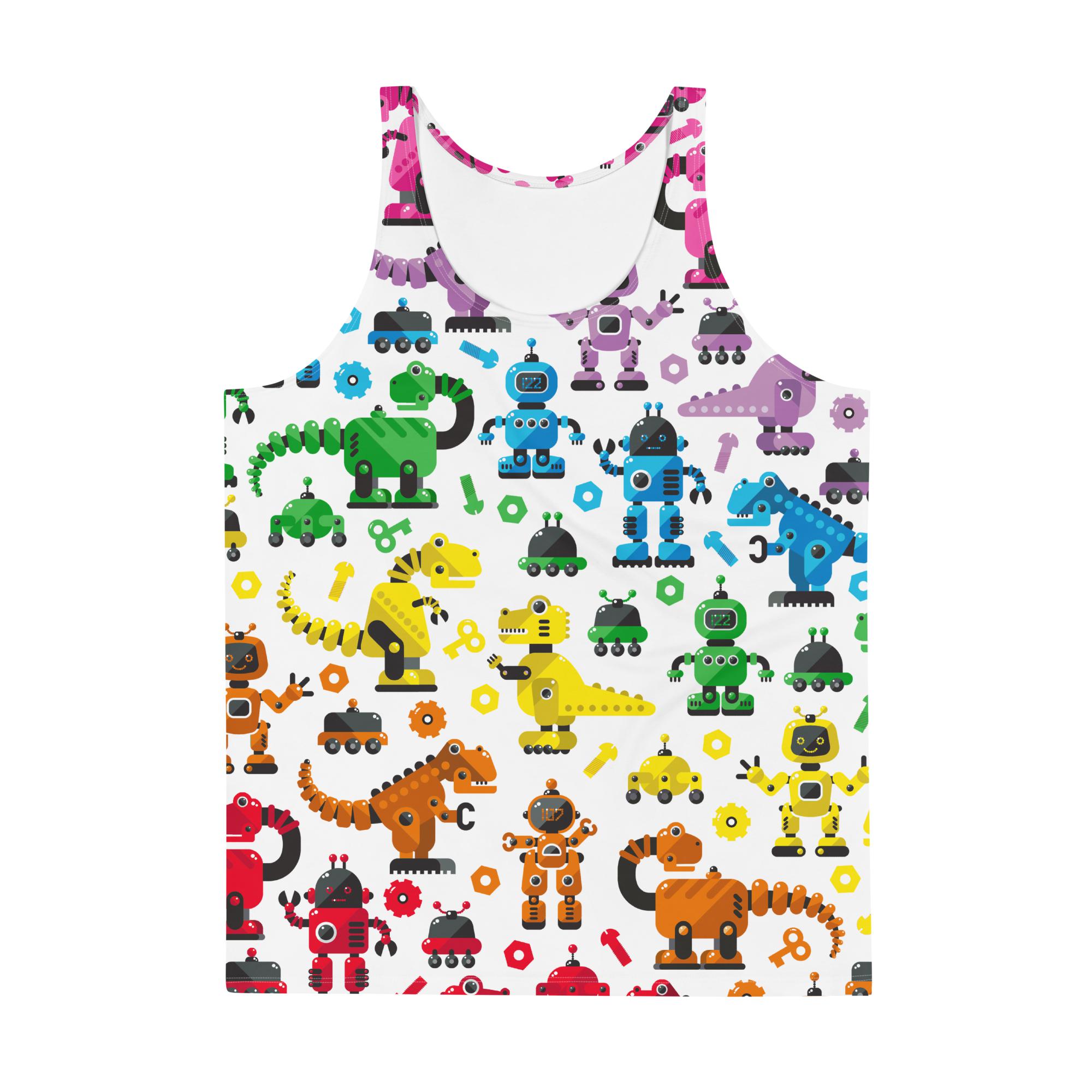 The Rainbow Robot Tank Top (Men's)-Remy