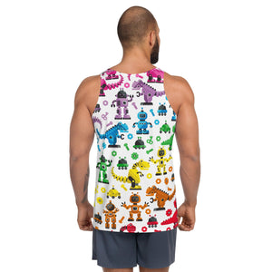 The Rainbow Robot Tank Top (Men's)-Remy