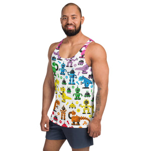 The Rainbow Robot Tank Top (Men's)-Remy