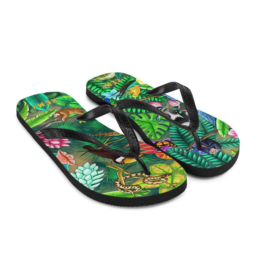 The Rainforest Flip Flops-Remy